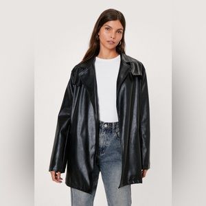 Sold out faux leather jacket NWT